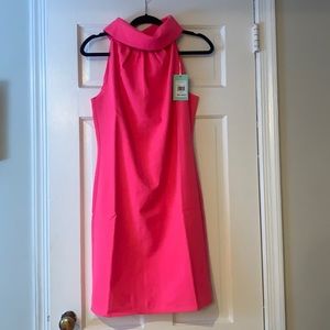 NWT hot pink cowl neck Sail to Sable shift Dress